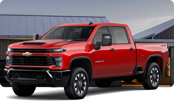 Red 2026 Chevrolet Silverado HD Custom