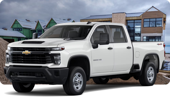 White 2026 Chevrolet Silverado HD WT