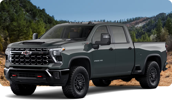 Dark green 2026 Chevrolet Silverado HD ZR2