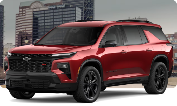 Red 2027 Chevrolet Traverse RS