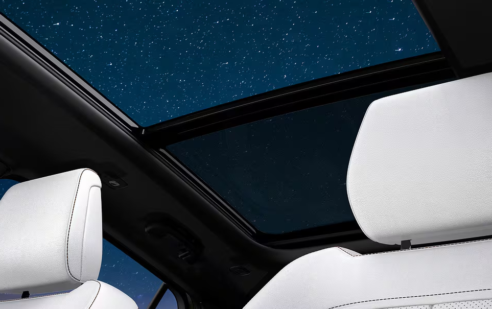 Starry sky through the 2027 Jeep Cherokee Dual-Pane Panoramic Sunroof