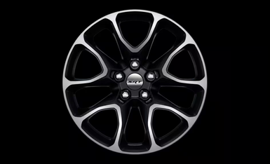 20 x 10.0-inch machine face wheel with Jet Black pockets