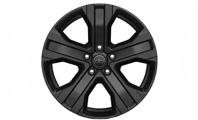 Black noise painted 20-inch wheel