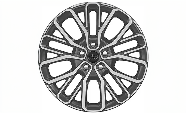 Machine-face 21-inch multi-spoke wheel
