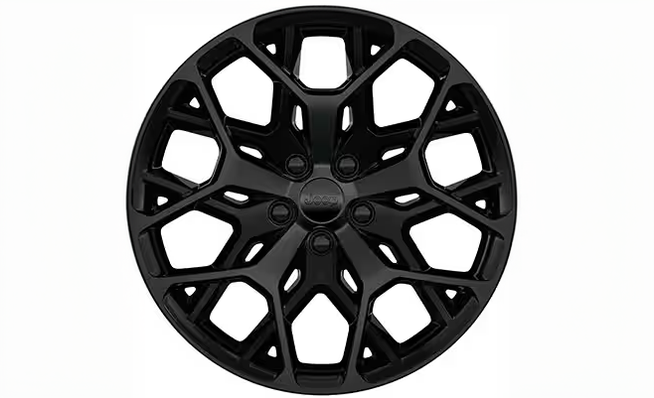 Gloss black 21-inch multi-spoke wheel