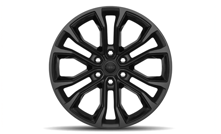 22-inch tinted polished wheel with black inserts